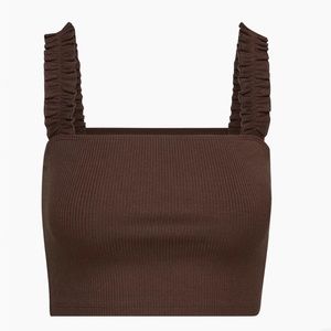 Brand New With Tags, Sunday Best, Firecracker Tank, Rich Mocha Brown, Size Small